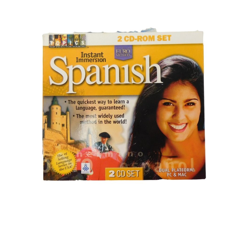 Instant Immersion Spanish, 2 CD Rom Set, PC & Mac